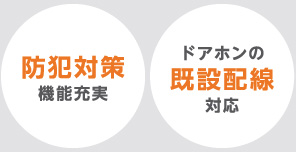 防犯対策機能充実