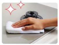 ガスコンロの拭き掃除