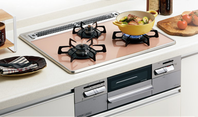 ビルトインガスコンロ