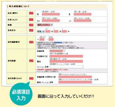 お客様情報入力
