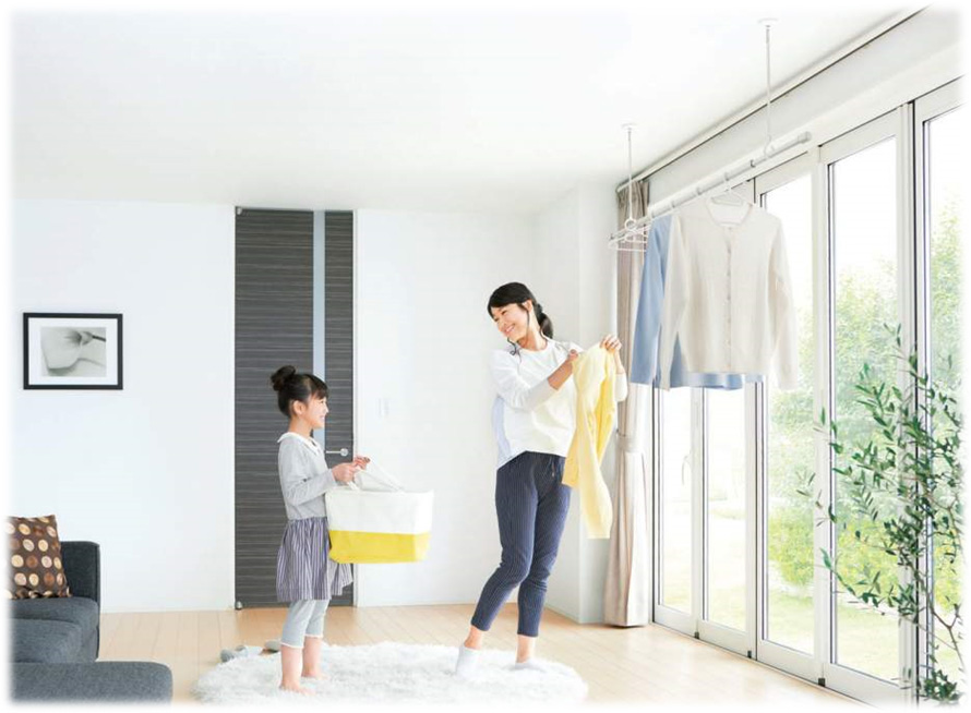 室内用物干し 天井付